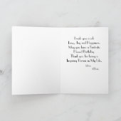 Carte Photo en U floral personnalisez l'accueil d'annive (Intérieur)