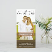 Carte Photo : Enregistrez la Date - Minimaliste (Debout devant)