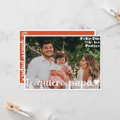 Carte photo espagnol moderne Feliz Dia De Los Padr (Devant/Arrière en situation)