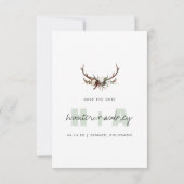 Carte Photo et calendrier | Typographie simple Enregistr (Dos)