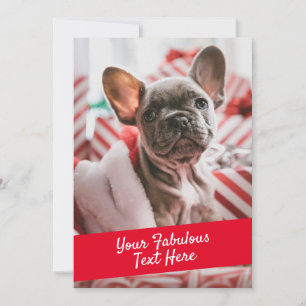 Carte photo et texte personnalisée avec enveloppe