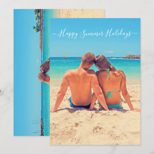 Carte Photo et texte personnalisés - Joyeuses fêtes d'ét