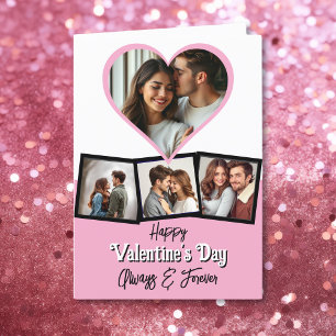 Carte Photo et texte personnalisés Saint Valentin