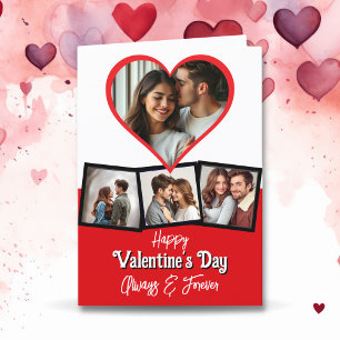 Carte Photo et texte personnalisés Saint Valentin