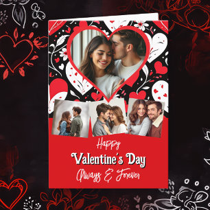 Carte Photo et texte personnalisés Saint Valentin