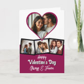 Carte Photo et texte personnalisés Saint Valentin (Devant)