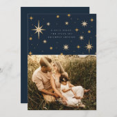 Carte Photo Étoiles Célestes Sainte Nuit (Devant / Derrière)