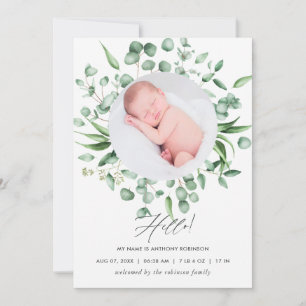 Carte photo Eucalyptus Greenery