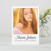 Carte photo faire-part (Debout devant)