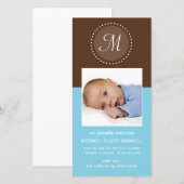 Carte photo Faire-part bébé (Devant / Derrière)