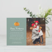 carte photo faire-part de déplacement bon thanksgi (Debout devant)