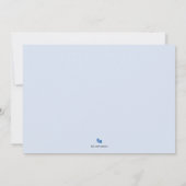 Carte photo Faire-part de naissance bleu poudre (Dos)