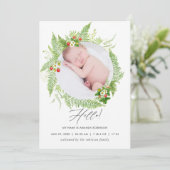 Carte photo Faire-part de naissance de la verdure (Debout devant)