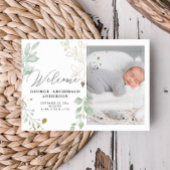 Carte photo Faire-part de naissance de verdure