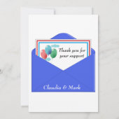 carte photo Faire-part de naissance Merci (Dos)