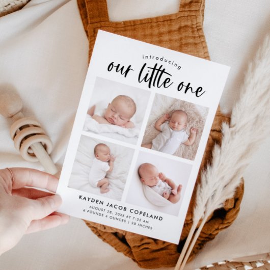 Carte photo faire-part de naissance | Notre petit