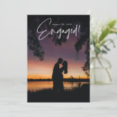 carte photo faire-part fiançailles (Debout devant)