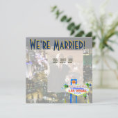 Carte photo Faire-part Mariage de Las Vegas (Debout devant)
