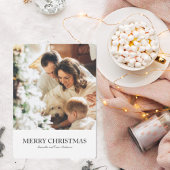Carte Photo Familiale Moderne Et Joyeux Noël
