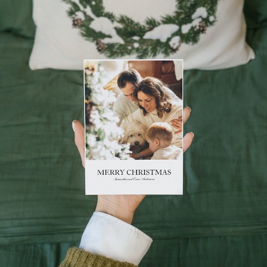 Carte Photo Familiale Moderne Et Joyeux Noël