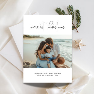 Carte Photo Famille Beachy Merriest Christmas