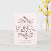 Carte Photo Fête des Mères Bonus Maman 2 (Fleur jaune)