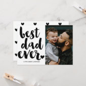 Carte Photo Fête des pères moderne (Devant/Arrière en situation)