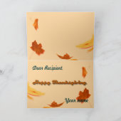 Carte photo Feuilles d'automne (Intérieur)