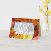 Carte photo Feuilles d'automne (Fleur jaune)