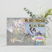 Carte photo Fiançailles Las Vegas (Debout devant)