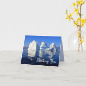 Carte photo flanquée pour les icebergs de l'Arctiq (Fleur jaune)