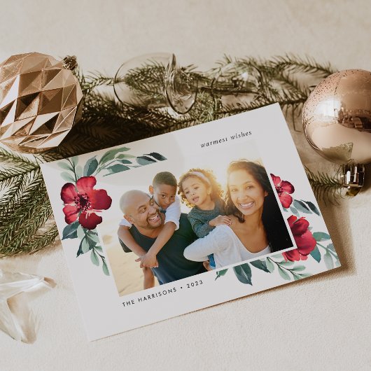 Carte photo Fleurs vacances