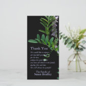 Carte photo floral de Merci de sympathie de (Debout devant)