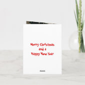 Carte photo Flying Pig Christmas (Dos)