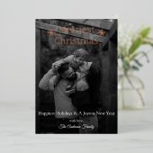 Carte photo Foil de Noël les plus agréables (Debout devant)