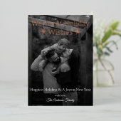 Carte photo Foil pour les fêtes les plus chaudes (Debout devant)