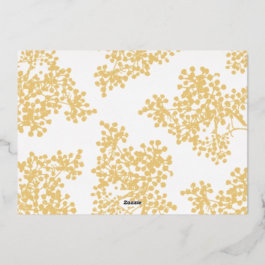 Carte photo Foil Script Joyeux Noël Foliing (Verso)