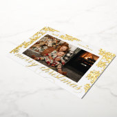Carte photo Foil Script Joyeux Noël Foliing (Rotation)