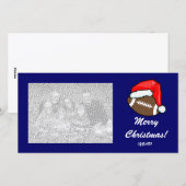 Carte photo - Football de Noël (Devant / Derrière)