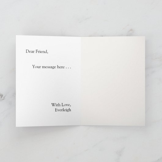 Carte Photo Frame with Bow Bridesmaid Proposal (Intérieur)