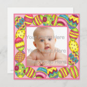 Carte photo frontalier des oeufs de Pâques (Devant / Derrière)