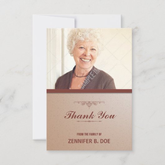 Carte photo funèbre de Merci (Devant)