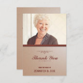 Carte photo funèbre de Merci (Devant / Derrière)