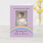 Carte photo funéraire personnalisable (vivant) (Fleur jaune)