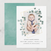 Carte photo géométrique Eucalyptus (Devant / Derrière)