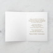 Carte Photo Golden Wedding Anniversary 50 years Card (Intérieur)