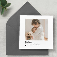 Carte photo grand-père personnalisé | Fête des pèr