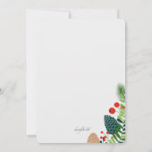 Carte photo gras de vacances (Dos)