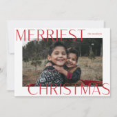 Carte photo Gras Merriest Christmas (Devant)