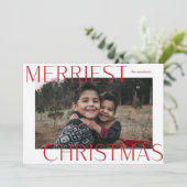 Carte photo Gras Merriest Christmas (Debout devant)